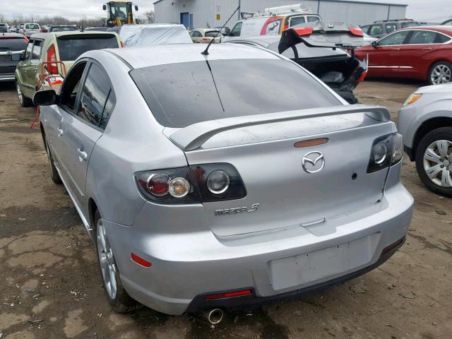 JM1BK323271659696 - 2007 MAZDA 3 S SILVER photo 3