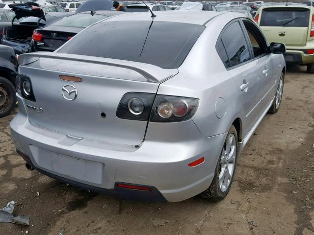 JM1BK323271659696 - 2007 MAZDA 3 S SILVER photo 4