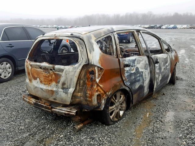 JHMGE8H42AS018204 - 2010 HONDA FIT SPORT BURN photo 4