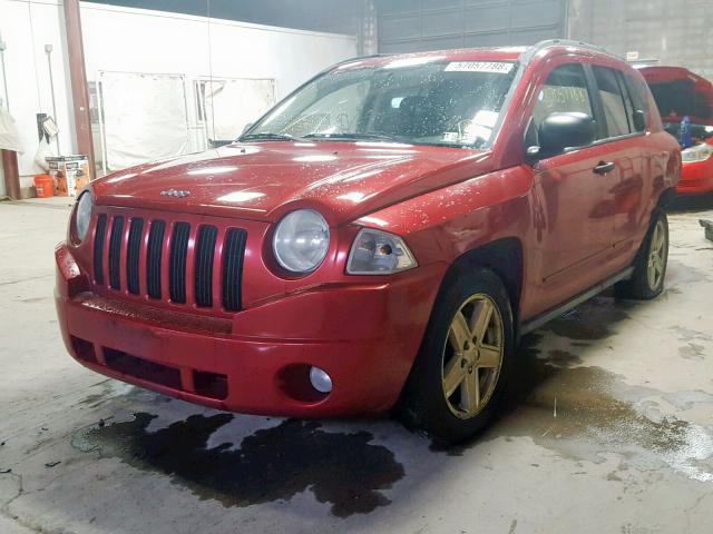 1J8FF47W08D565534 - 2008 JEEP COMPASS SP RED photo 2