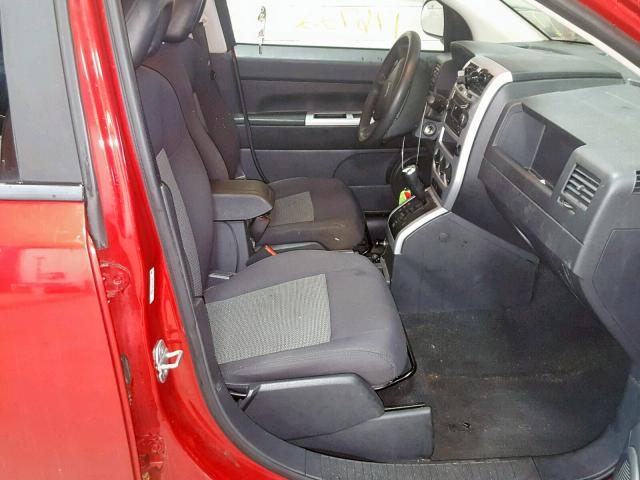 1J8FF47W08D565534 - 2008 JEEP COMPASS SP RED photo 5