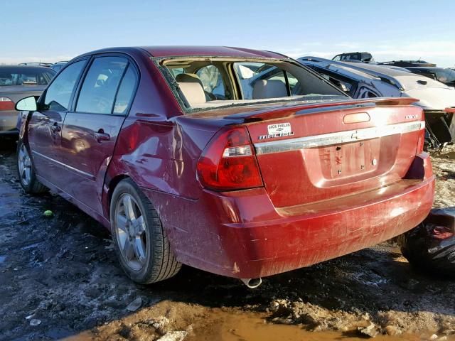 1G1ZU538X6F219850 - 2006 CHEVROLET MALIBU LTZ ბურგუნდია ფოტო 3