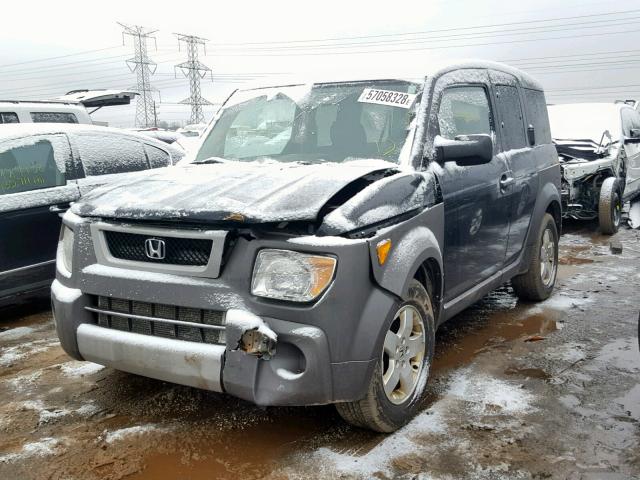 5J6YH28614L017579 - 2004 HONDA ELEMENT EX BLACK photo 2