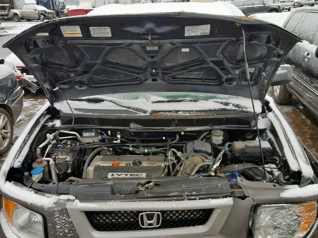 5J6YH28614L017579 - 2004 HONDA ELEMENT EX BLACK photo 7