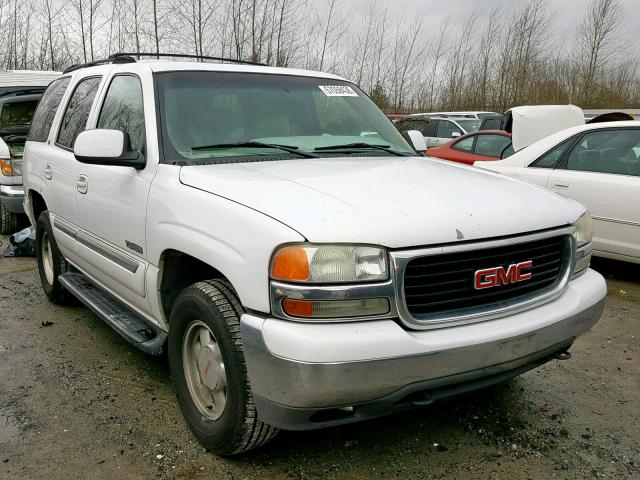 1GKEC13T92R226498 - 2002 GMC YUKON WHITE photo 1