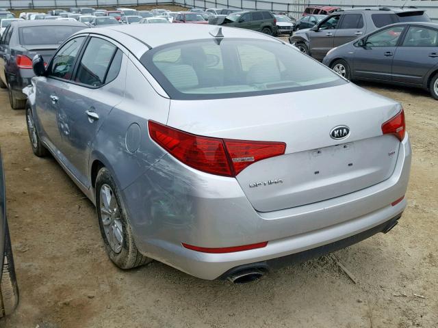 KNAGM4A70C5280447 - 2012 KIA OPTIMA LX SILVER photo 3