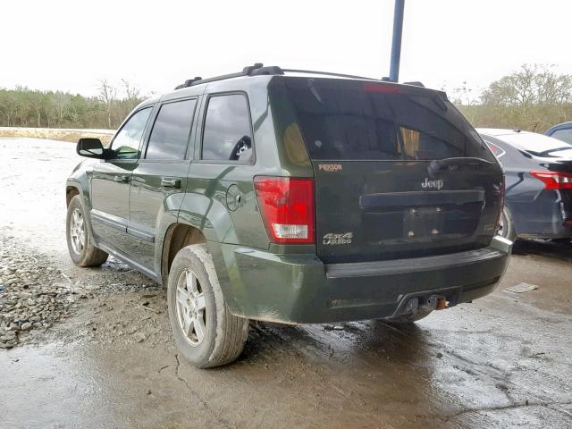 1J8HR48P57C594359 - 2007 JEEP GRAND CHER GREEN photo 3