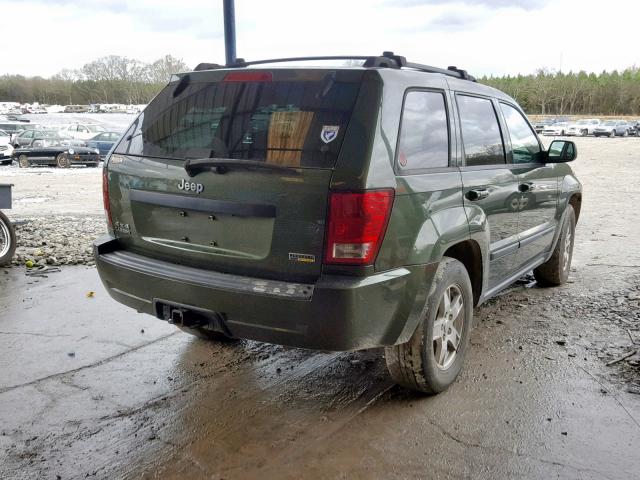 1J8HR48P57C594359 - 2007 JEEP GRAND CHER GREEN photo 4