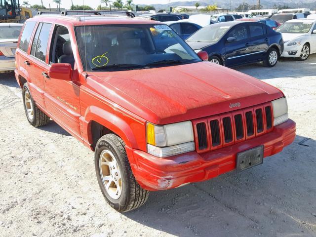 1J4GZ78S5VC593129 - 1997 JEEP GRAND CHER RED photo 1