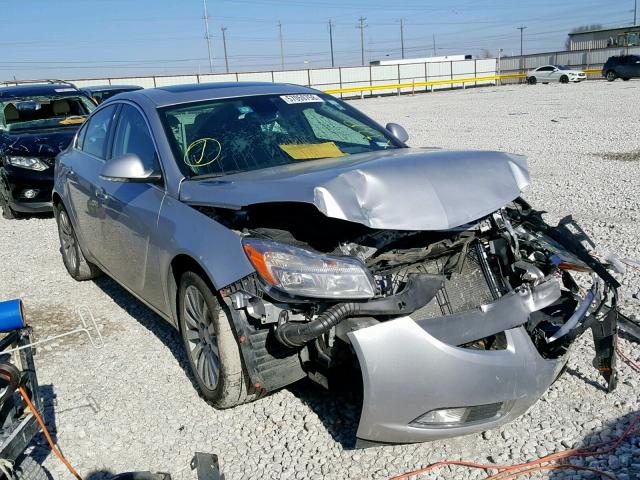 2G4GS5EV9D9156426 - 2013 BUICK REGAL PREM SILVER photo 1