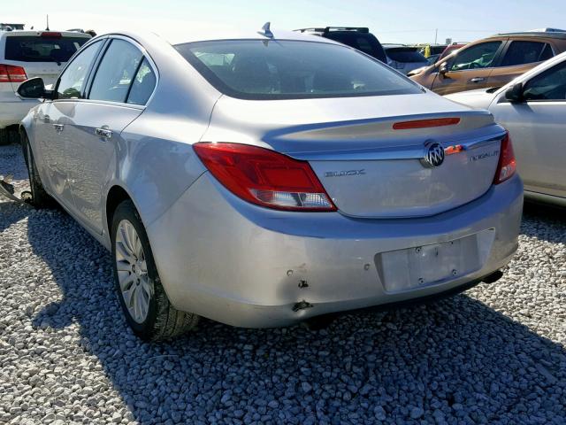 2G4GS5EV9D9156426 - 2013 BUICK REGAL PREM SILVER photo 3