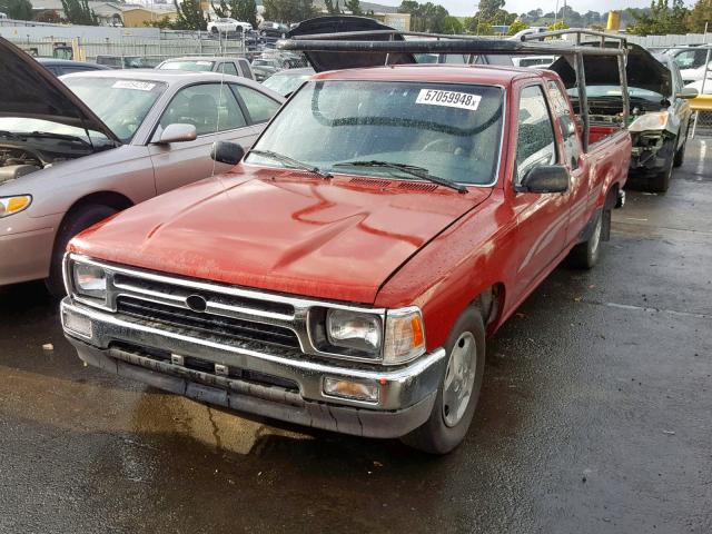 JT4VN93GXP5033833 - 1993 TOYOTA PICKUP 1/2 RED photo 2