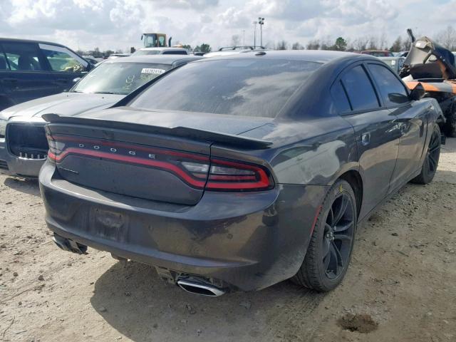 2C3CDXBG1JH196696 - 2018 DODGE CHARGER SX CHARCOAL photo 4