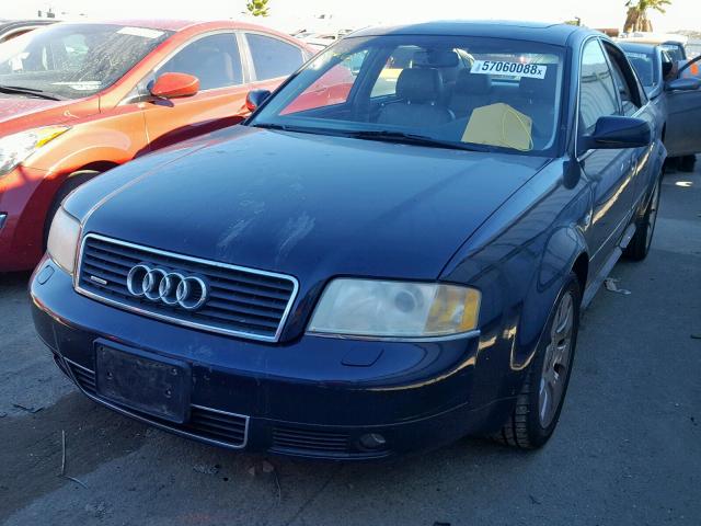 WAUZL64B61N015830 - 2001 AUDI A6 4.2 QUA BLUE photo 2