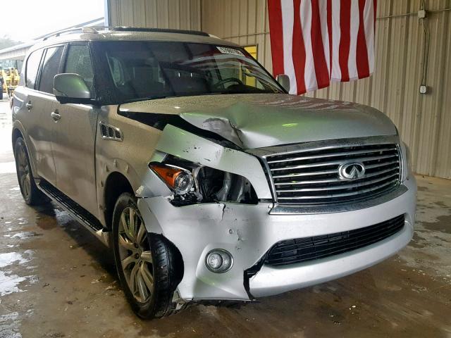 JN8AZ2NF5C9519116 - 2012 INFINITI QX56 SILVER photo 1