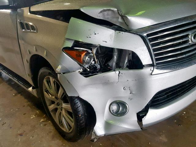 JN8AZ2NF5C9519116 - 2012 INFINITI QX56 SILVER photo 9