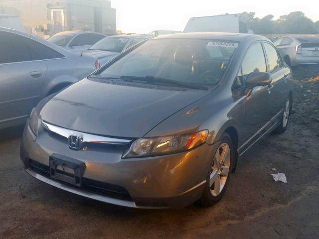 2HGFA16998H315259 - 2008 HONDA CIVIC EXL GRAY photo 2