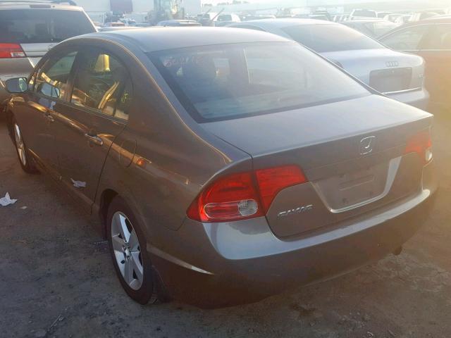 2HGFA16998H315259 - 2008 HONDA CIVIC EXL GRAY photo 3