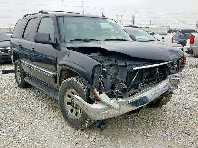 1GKEC13T35R262711 - 2005 GMC YUKON BLACK photo 1