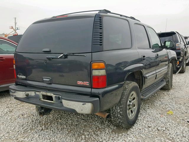 1GKEC13T35R262711 - 2005 GMC YUKON BLACK photo 4