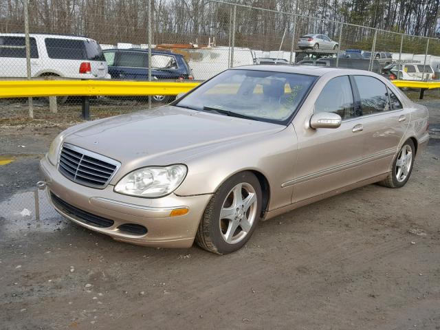 WDBNG70J54A389705 - 2004 MERCEDES-BENZ S 430 GOLD photo 2