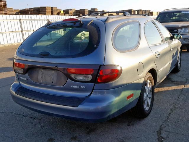 1MEFM58U0YG613871 - 2000 MERCURY SABLE GS BLUE photo 4