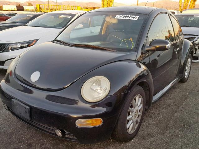 3VWCK31CX4M417031 - 2004 VOLKSWAGEN NEW BEETLE BLACK photo 2