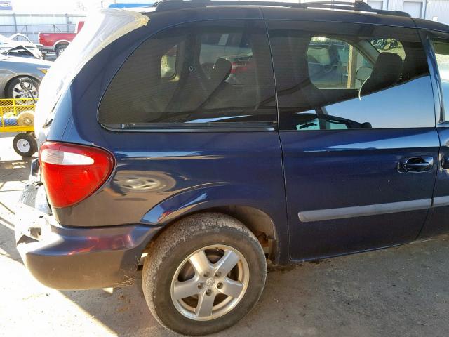 1D4GP45R75B401925 - 2005 DODGE CARAVAN SX BLUE photo 9