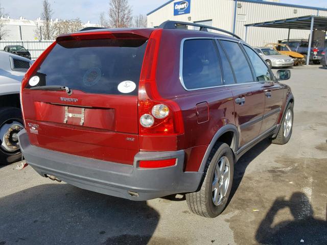 YV4CZ592361283689 - 2006 VOLVO XC90 RED photo 4