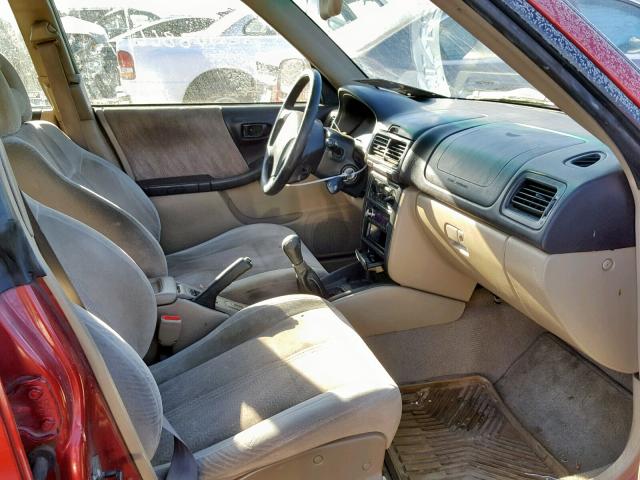 JF1SF65532G725459 - 2002 SUBARU FORESTER S RED photo 5