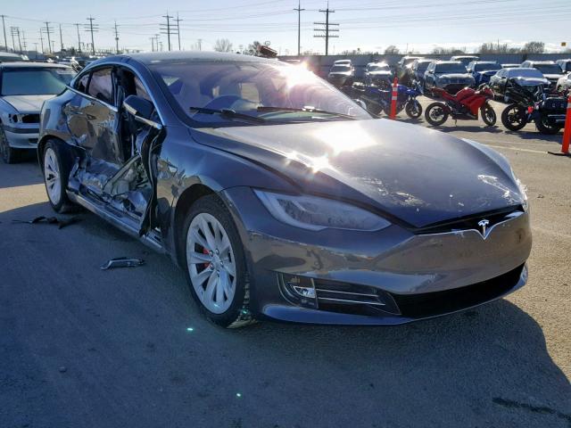 5YJSA1E45HF212087 - 2017 TESLA MODEL S GRAY photo 1