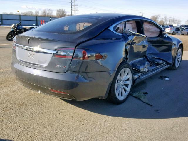 5YJSA1E45HF212087 - 2017 TESLA MODEL S GRAY photo 4