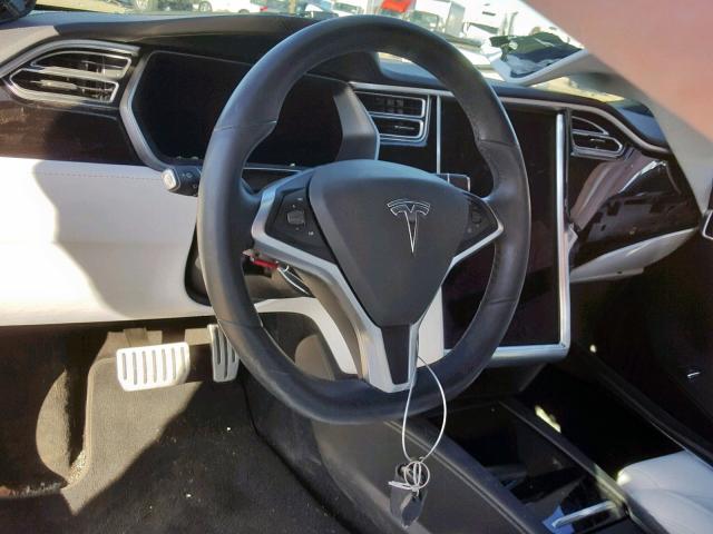 5YJSA1E45HF212087 - 2017 TESLA MODEL S GRAY photo 9