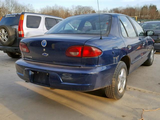 1G1JC524127456696 - 2002 CHEVROLET CAVALIER B BLUE photo 4