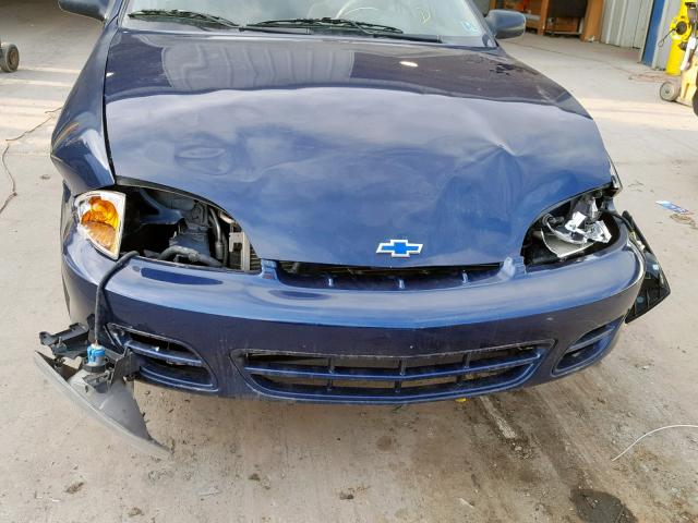 1G1JC524127456696 - 2002 CHEVROLET CAVALIER B BLUE photo 9