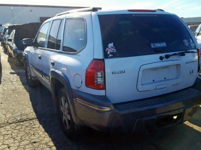 4NUDS13S562701858 - 2006 ISUZU ASCENDER S WHITE photo 3