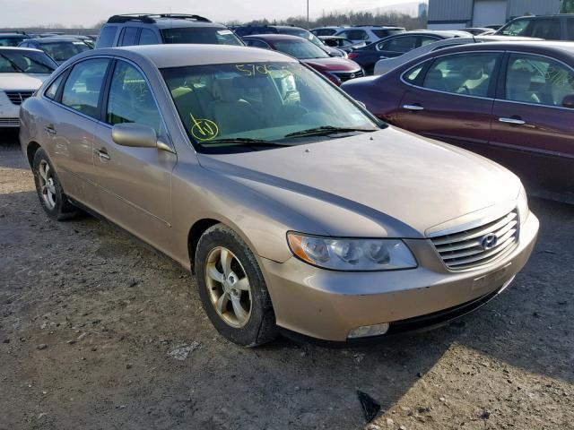 KMHFC46F36A075472 - 2006 HYUNDAI AZERA SE TAN photo 1