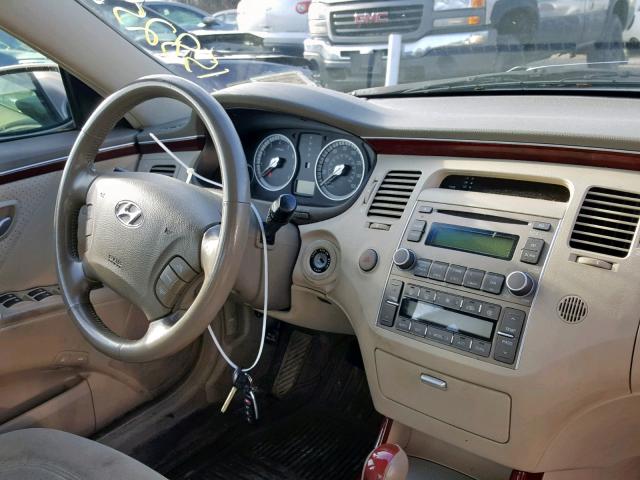 KMHFC46F36A075472 - 2006 HYUNDAI AZERA SE TAN photo 9