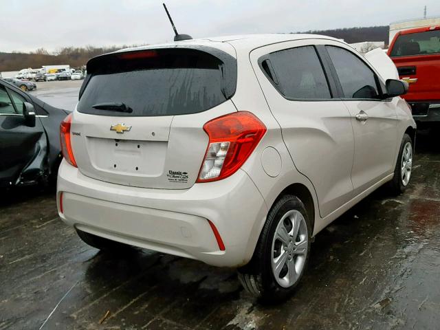 KL8CB6SA6KC707291 - 2019 CHEVROLET SPARK LS WHITE photo 4