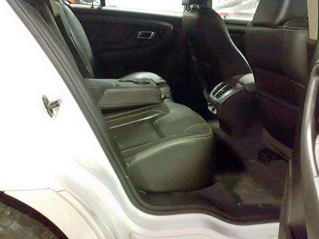 1FAHP2EW5AG163152 - 2010 FORD TAURUS SEL WHITE photo 6