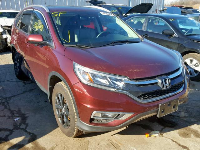 5J6RM4H76FL014779 - 2015 HONDA CR-V EXL MAROON photo 1