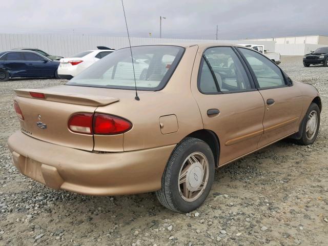 1G1JF524XX7265129 - 1999 CHEVROLET CAVALIER L GOLD photo 4