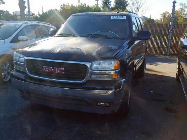 1GKEC13V75J225130 - 2005 GMC YUKON BLACK photo 2