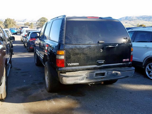 1GKEC13V75J225130 - 2005 GMC YUKON BLACK photo 3