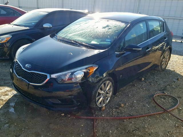 KNAFX5A85F5272365 - 2015 KIA FORTE EX BLACK photo 2