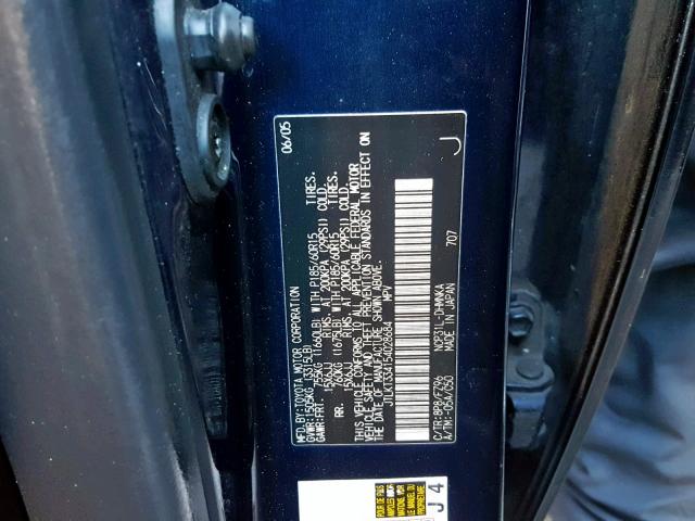 JTLKT334154028684 - 2005 TOYOTA SCION XB 紫色 照片 10