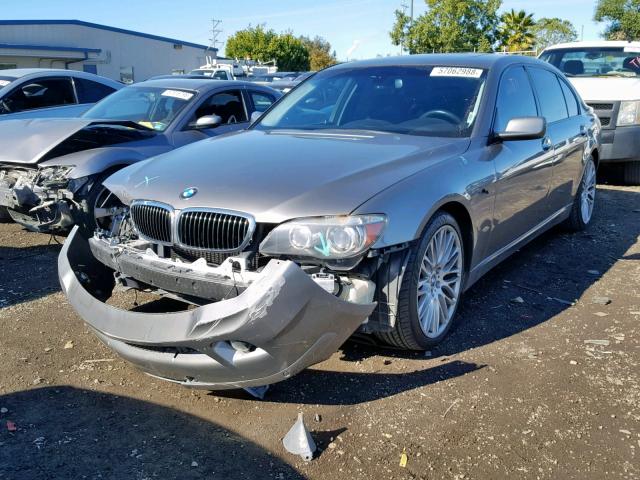 WBAHN83517DT75003 - 2007 BMW 750 SILVER photo 2