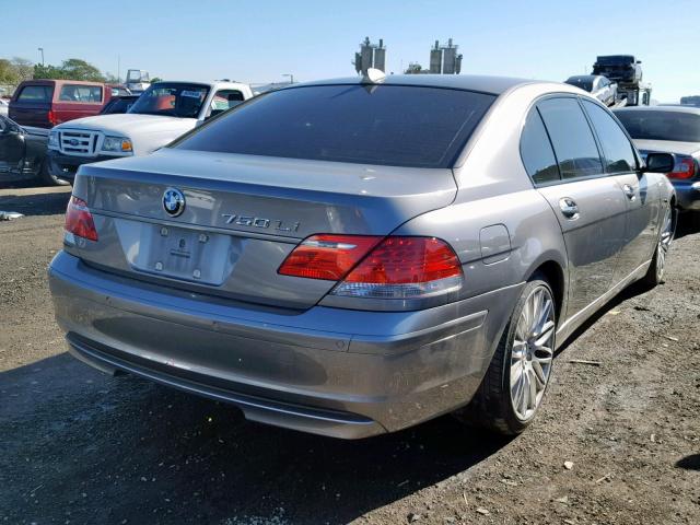 WBAHN83517DT75003 - 2007 BMW 750 SILVER photo 4