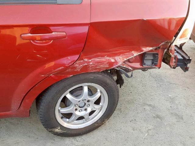 KL1TD5DE9AB124768 - 2010 CHEVROLET AVEO LS RED photo 9