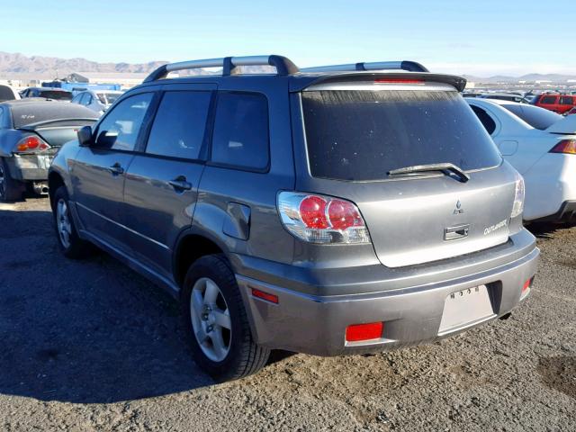 JA4LX41FX4U044227 - 2004 MITSUBISHI OUTLANDER SILVER photo 3